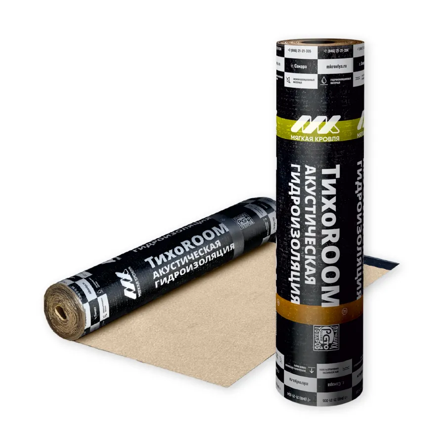 Шумоизоляционный и гидроизоляционный материал ТихоRoom